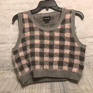 Joe boxer crop sweater top
